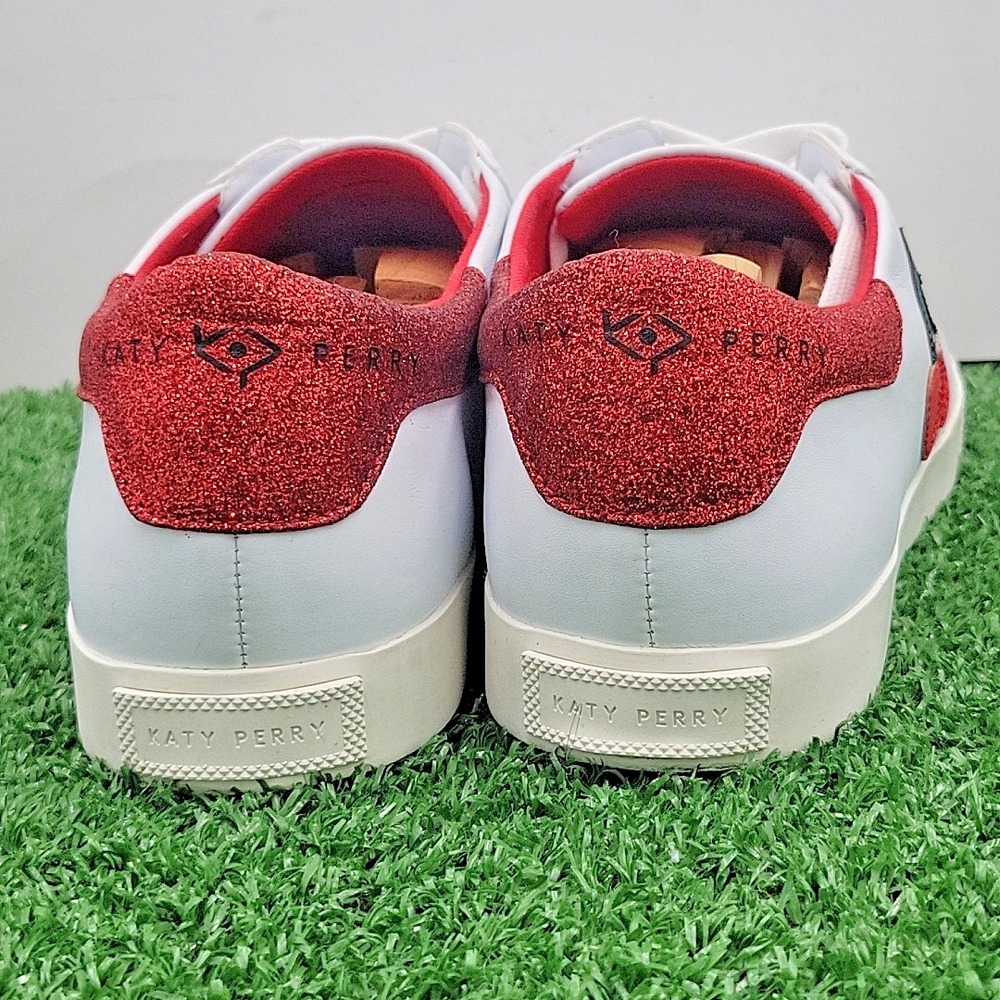 Katy Perry  Collection Womens Shoes 8.5 Medium Lace-Up Sneakers The Rizzo Cherry - Picture 7 of 12